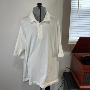 Nike Golf Cream Polo Color Size Large Cotton Shirt Off White Short Sleeve